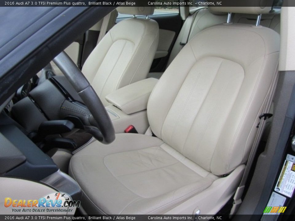 2016 Audi A7 3.0 TFSI Premium Plus quattro Brilliant Black / Atlas Beige Photo #18