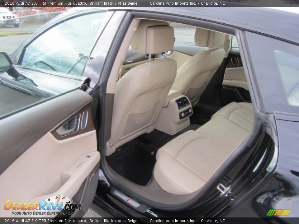 2016 Audi A7 3.0 TFSI Premium Plus quattro Brilliant Black / Atlas Beige Photo #19