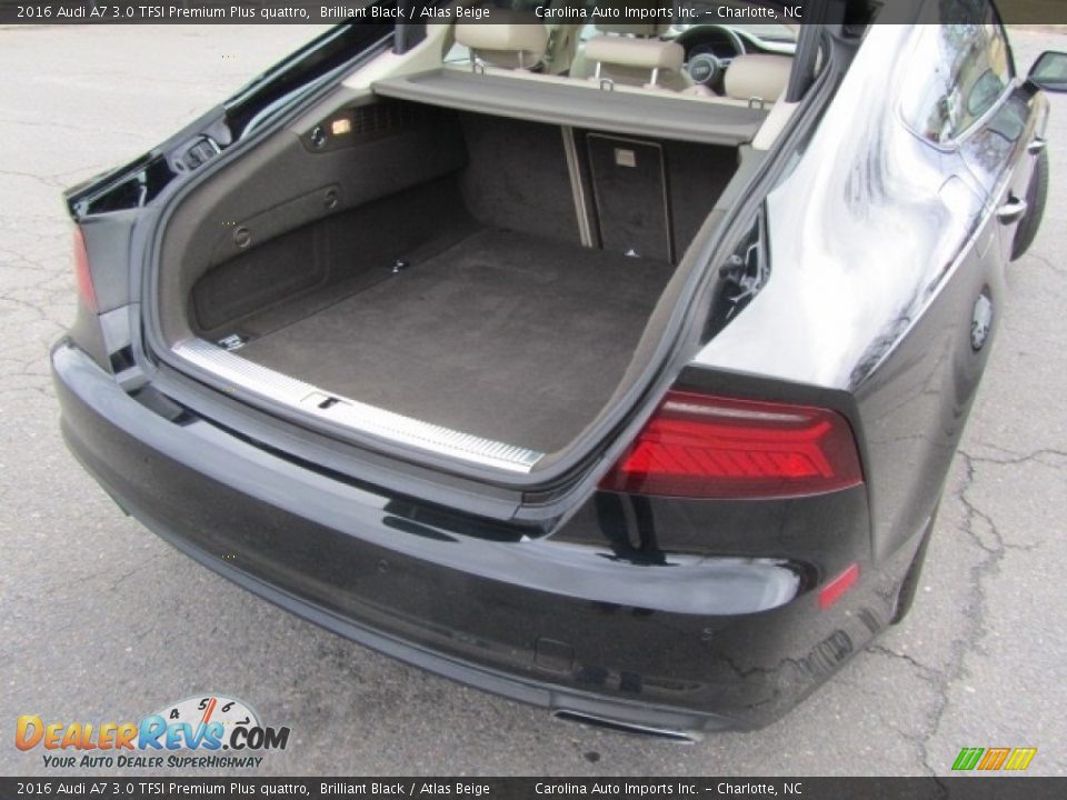 2016 Audi A7 3.0 TFSI Premium Plus quattro Brilliant Black / Atlas Beige Photo #20