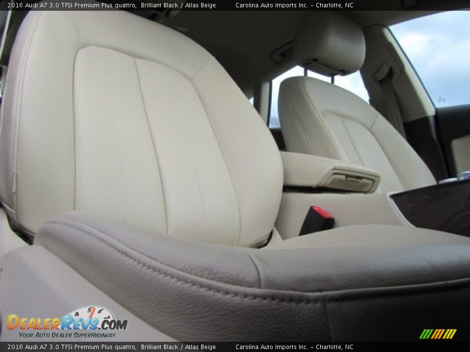 2016 Audi A7 3.0 TFSI Premium Plus quattro Brilliant Black / Atlas Beige Photo #22