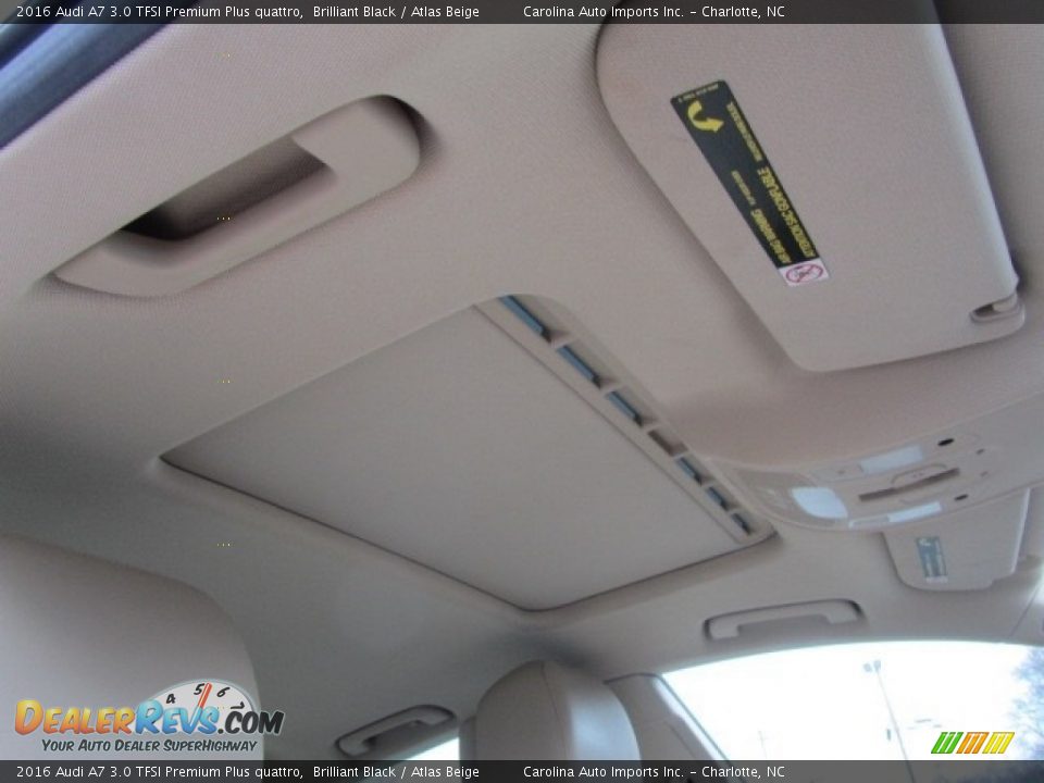 2016 Audi A7 3.0 TFSI Premium Plus quattro Brilliant Black / Atlas Beige Photo #23