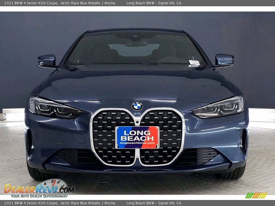 2021 BMW 4 Series 430i Coupe Arctic Race Blue Metallic / Mocha Photo #2