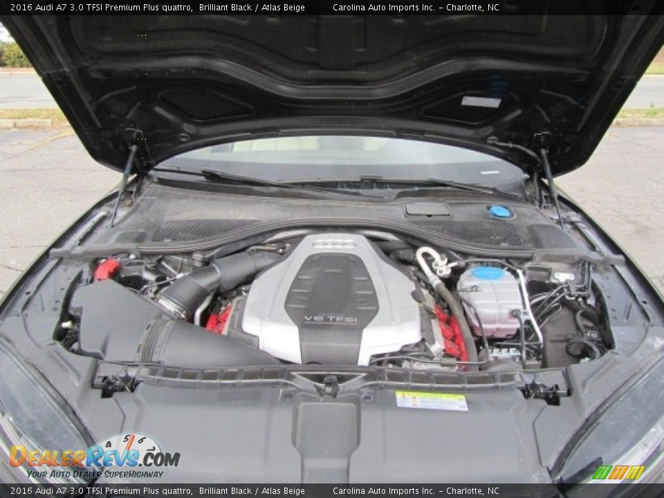 2016 Audi A7 3.0 TFSI Premium Plus quattro Brilliant Black / Atlas Beige Photo #25