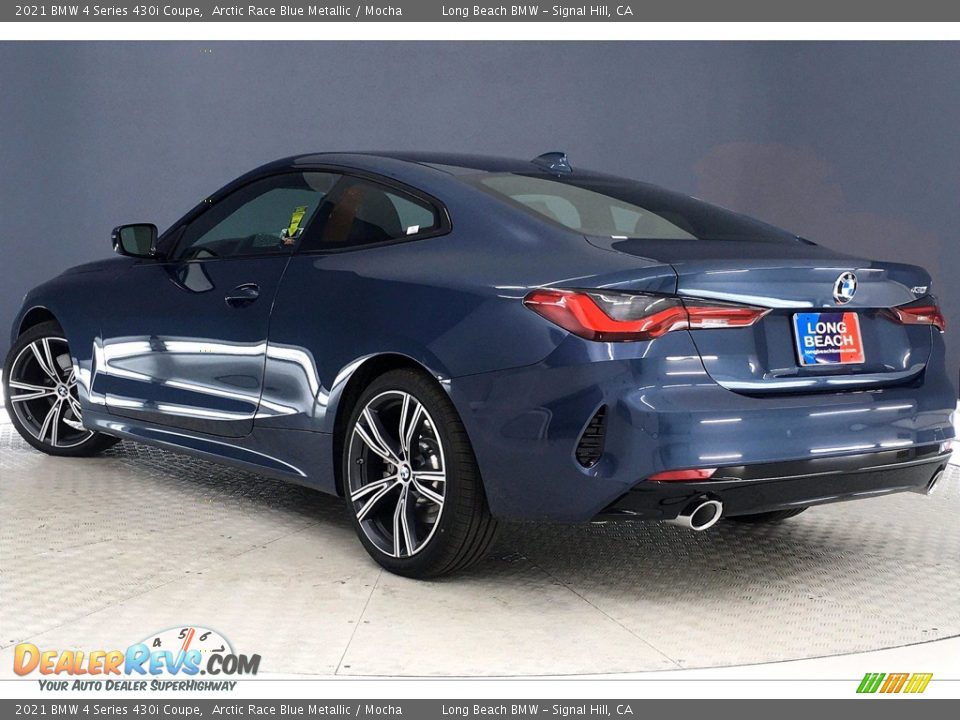 2021 BMW 4 Series 430i Coupe Arctic Race Blue Metallic / Mocha Photo #3