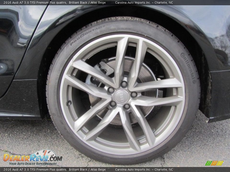 2016 Audi A7 3.0 TFSI Premium Plus quattro Brilliant Black / Atlas Beige Photo #26