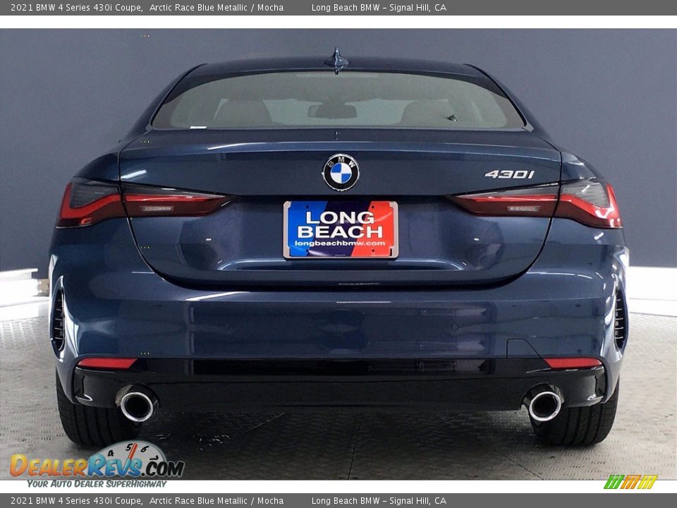 2021 BMW 4 Series 430i Coupe Arctic Race Blue Metallic / Mocha Photo #4