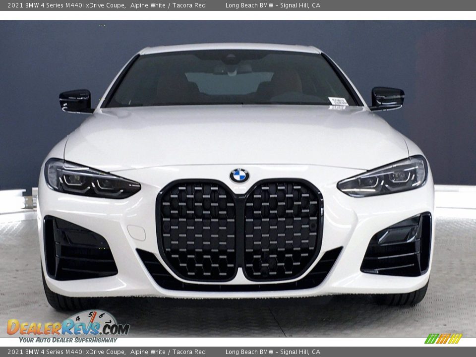 2021 BMW 4 Series M440i xDrive Coupe Alpine White / Tacora Red Photo #2