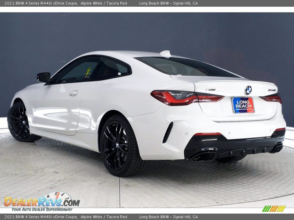 2021 BMW 4 Series M440i xDrive Coupe Alpine White / Tacora Red Photo #3