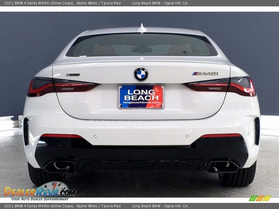 2021 BMW 4 Series M440i xDrive Coupe Alpine White / Tacora Red Photo #4