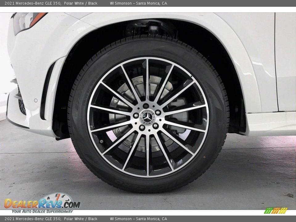 2021 Mercedes-Benz GLE 350 Polar White / Black Photo #9