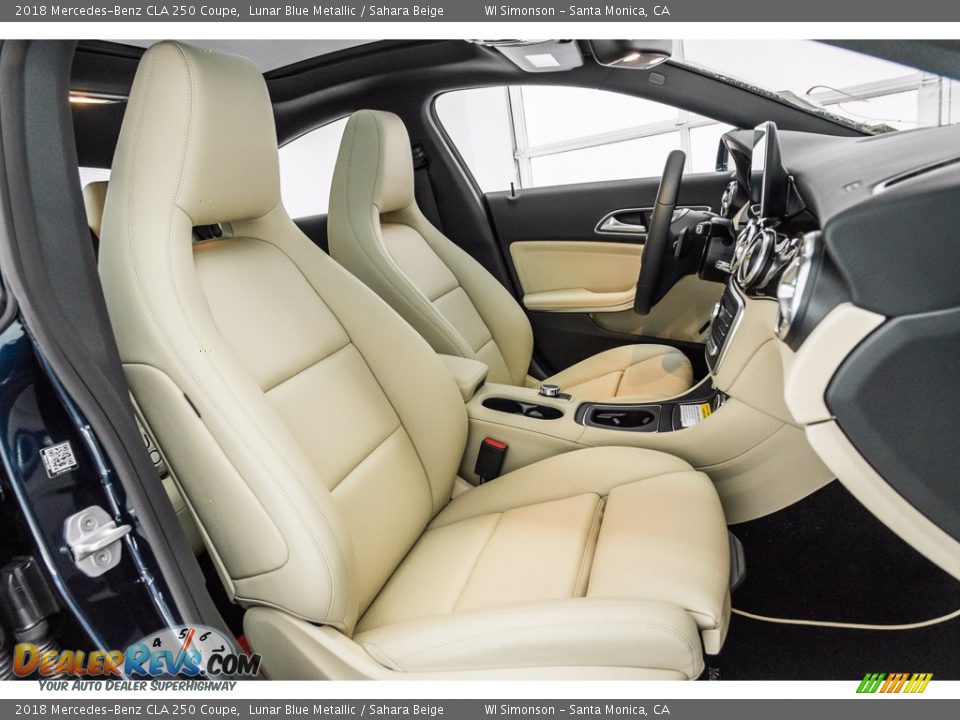 2018 Mercedes-Benz CLA 250 Coupe Lunar Blue Metallic / Sahara Beige Photo #2