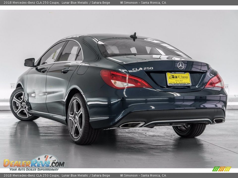 2018 Mercedes-Benz CLA 250 Coupe Lunar Blue Metallic / Sahara Beige Photo #3