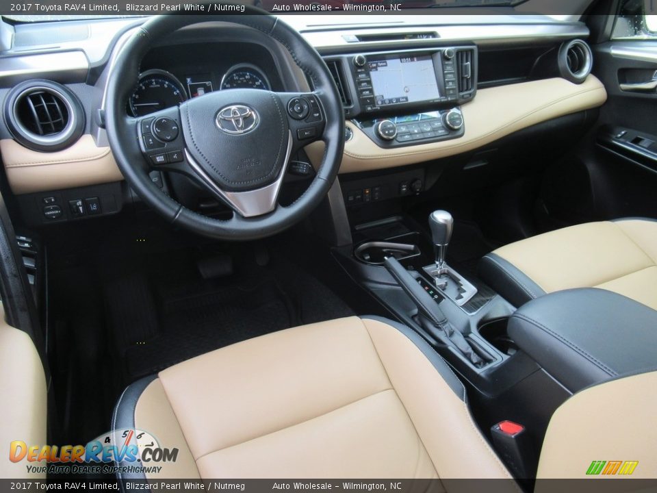 Nutmeg Interior - 2017 Toyota RAV4 Limited Photo #14
