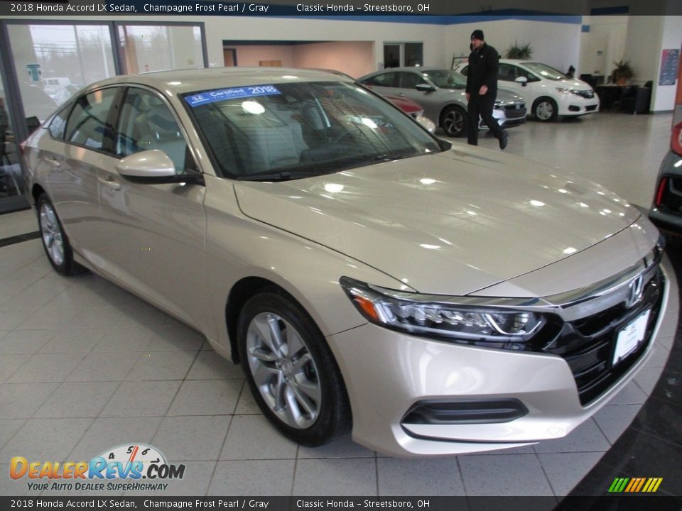 2018 Honda Accord LX Sedan Champagne Frost Pearl / Gray Photo #3