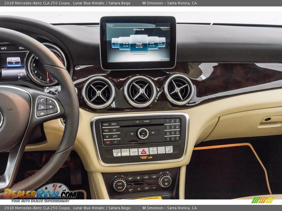 2018 Mercedes-Benz CLA 250 Coupe Lunar Blue Metallic / Sahara Beige Photo #5