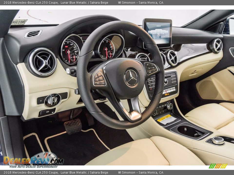 2018 Mercedes-Benz CLA 250 Coupe Lunar Blue Metallic / Sahara Beige Photo #6