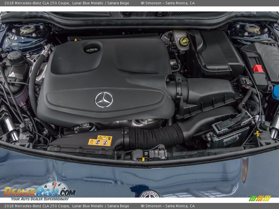 2018 Mercedes-Benz CLA 250 Coupe Lunar Blue Metallic / Sahara Beige Photo #8