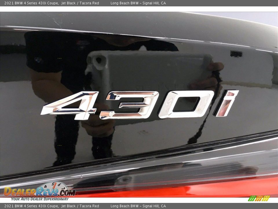 2021 BMW 4 Series 430i Coupe Jet Black / Tacora Red Photo #17