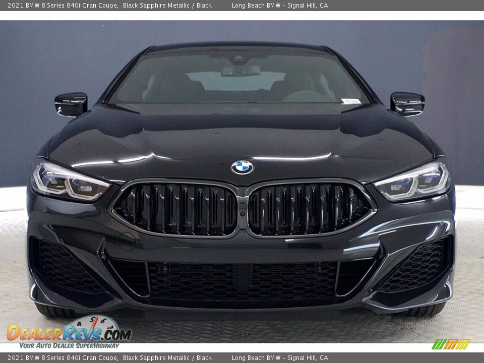 2021 BMW 8 Series 840i Gran Coupe Black Sapphire Metallic / Black Photo #2