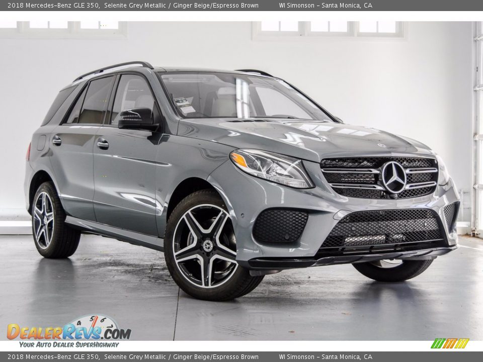 2018 Mercedes-Benz GLE 350 Selenite Grey Metallic / Ginger Beige/Espresso Brown Photo #12