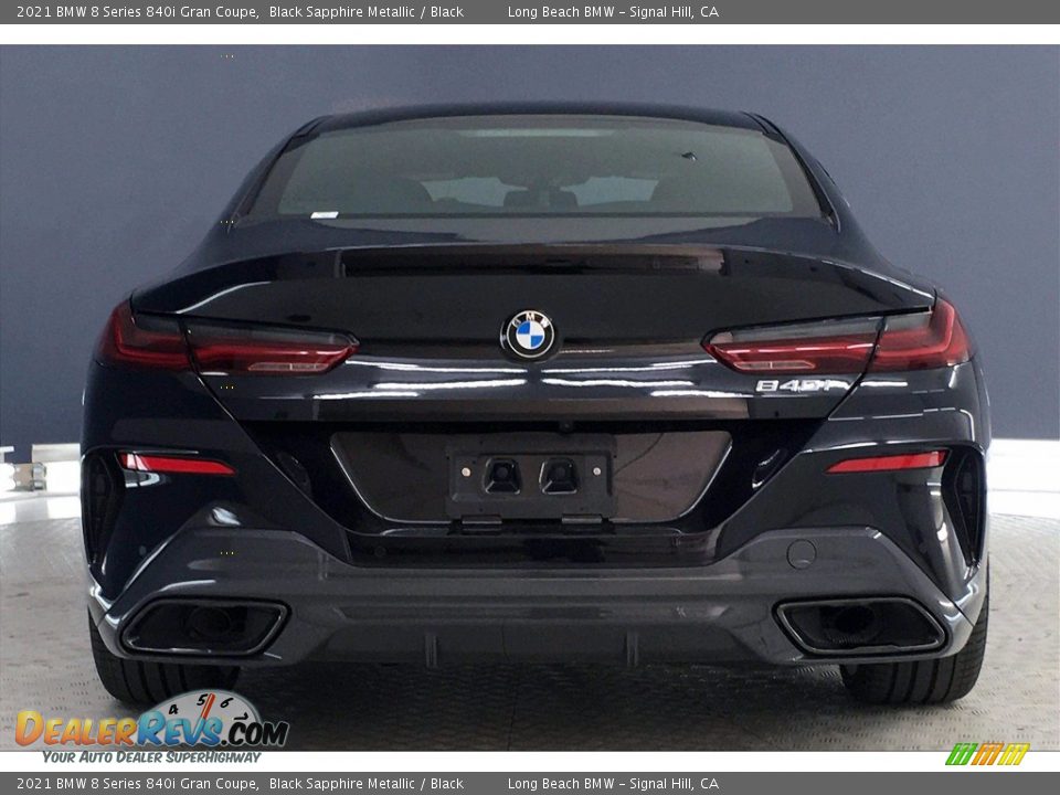 2021 BMW 8 Series 840i Gran Coupe Black Sapphire Metallic / Black Photo #4