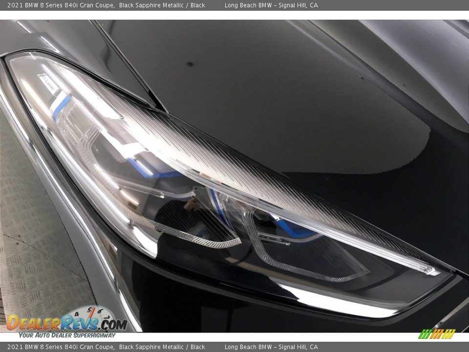 2021 BMW 8 Series 840i Gran Coupe Black Sapphire Metallic / Black Photo #15