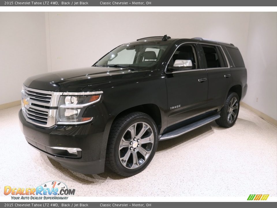 2015 Chevrolet Tahoe LTZ 4WD Black / Jet Black Photo #3