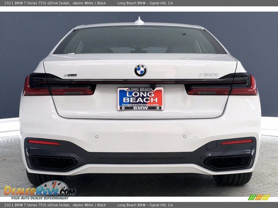 2021 BMW 7 Series 750i xDrive Sedan Alpine White / Black Photo #4