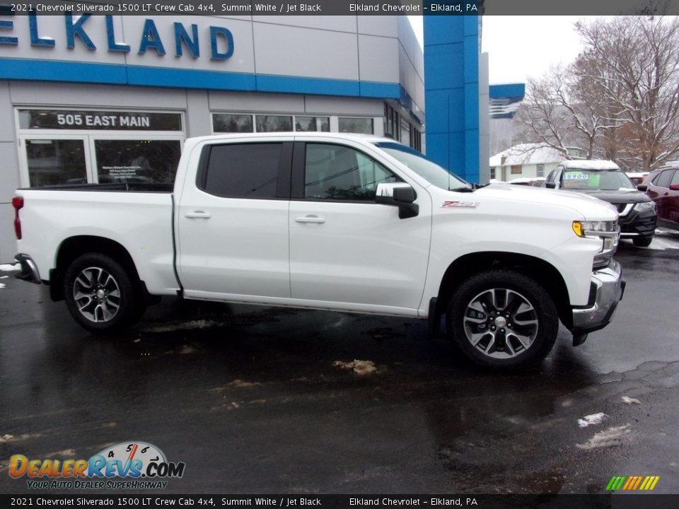 2021 Chevrolet Silverado 1500 LT Crew Cab 4x4 Summit White / Jet Black Photo #1