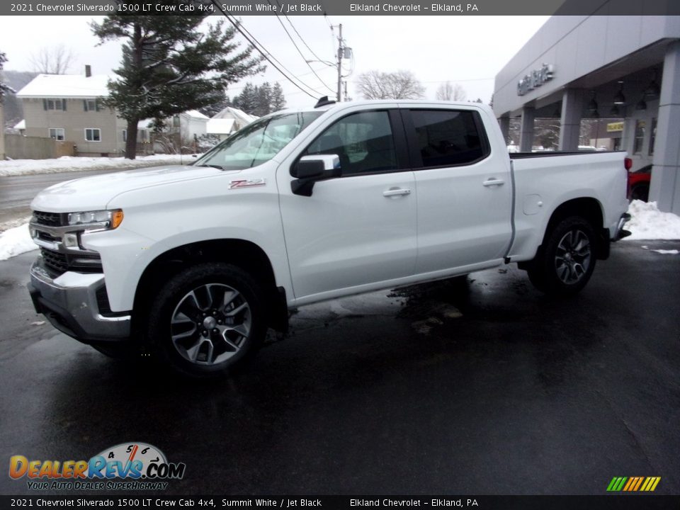 2021 Chevrolet Silverado 1500 LT Crew Cab 4x4 Summit White / Jet Black Photo #5