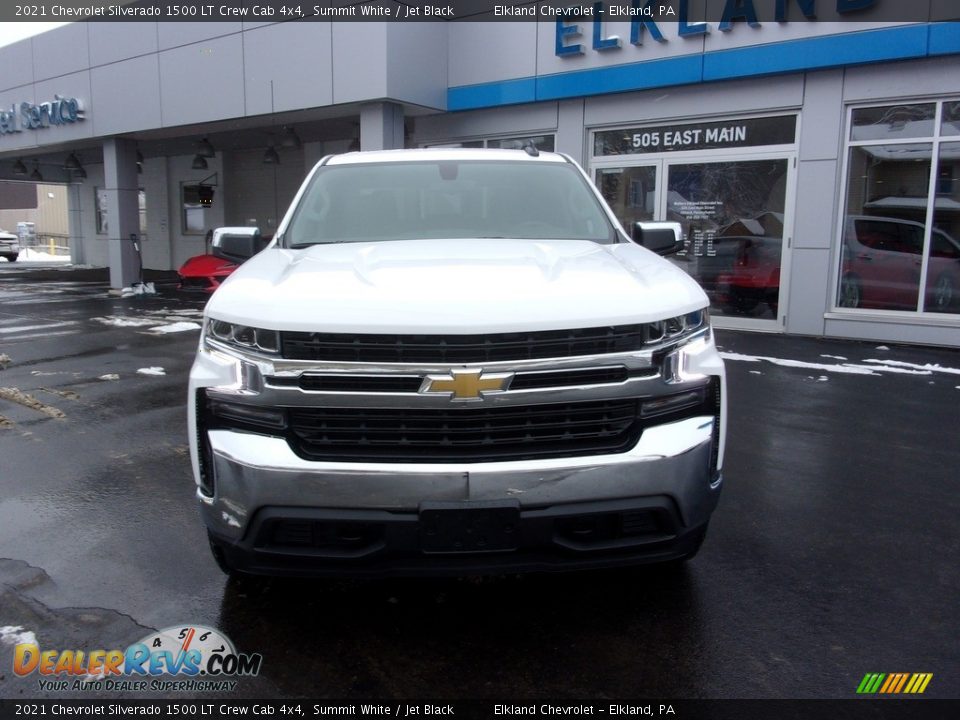 2021 Chevrolet Silverado 1500 LT Crew Cab 4x4 Summit White / Jet Black Photo #6