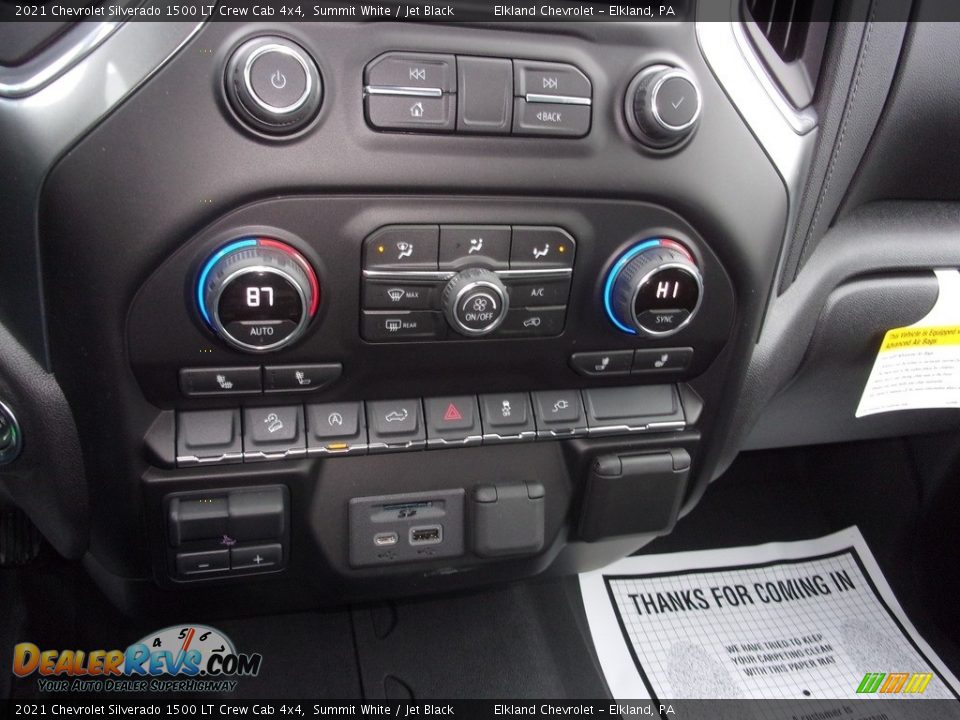 2021 Chevrolet Silverado 1500 LT Crew Cab 4x4 Summit White / Jet Black Photo #24