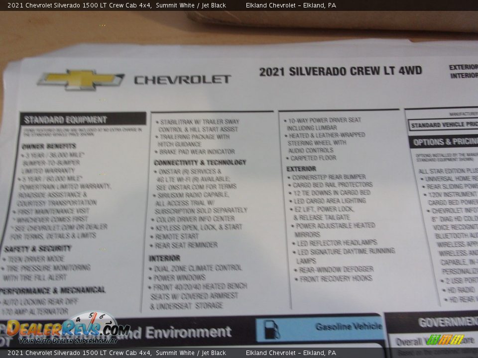 2021 Chevrolet Silverado 1500 LT Crew Cab 4x4 Summit White / Jet Black Photo #31