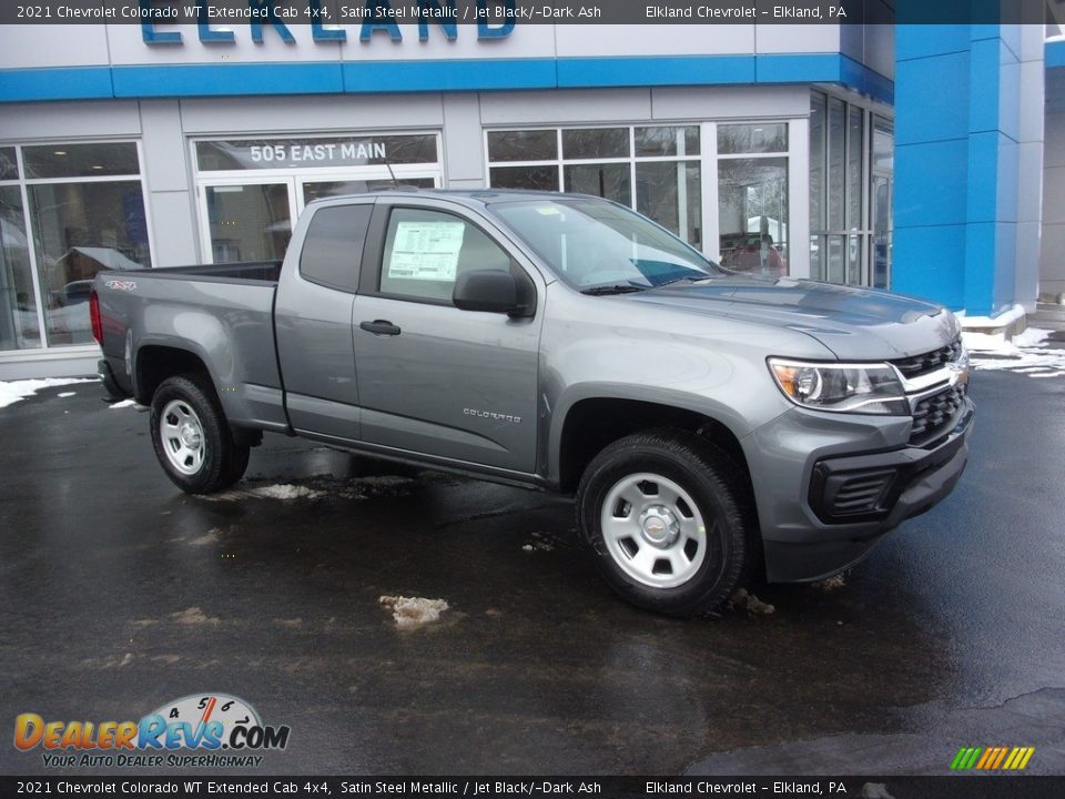 2021 Chevrolet Colorado WT Extended Cab 4x4 Satin Steel Metallic / Jet Black/­Dark Ash Photo #1