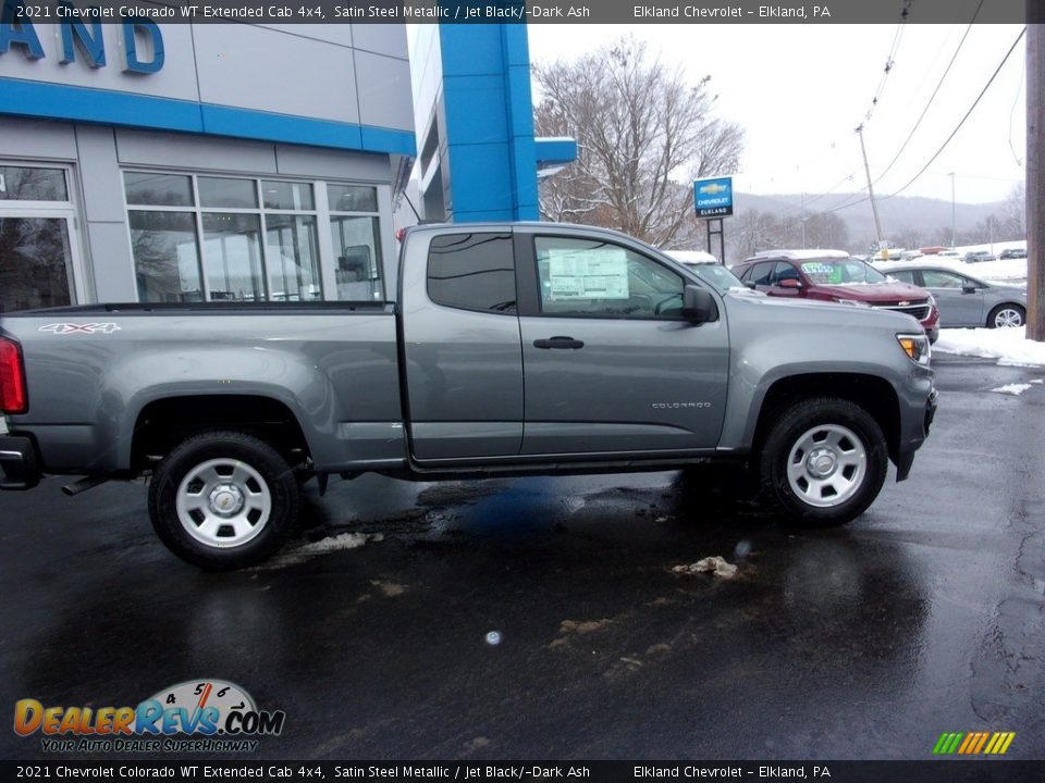 2021 Chevrolet Colorado WT Extended Cab 4x4 Satin Steel Metallic / Jet Black/­Dark Ash Photo #2