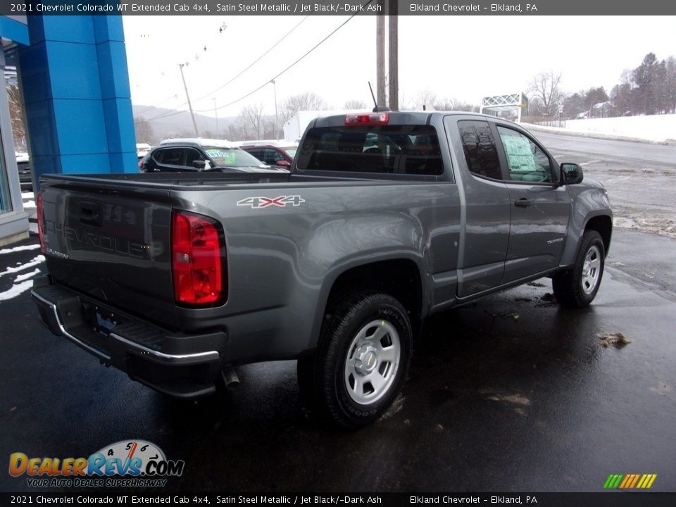 2021 Chevrolet Colorado WT Extended Cab 4x4 Satin Steel Metallic / Jet Black/­Dark Ash Photo #3