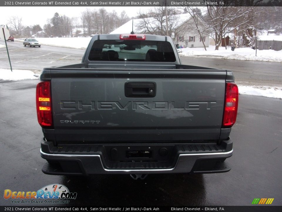 2021 Chevrolet Colorado WT Extended Cab 4x4 Satin Steel Metallic / Jet Black/­Dark Ash Photo #4