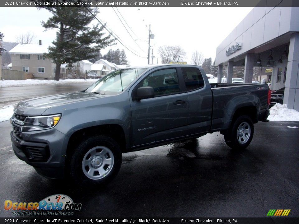 2021 Chevrolet Colorado WT Extended Cab 4x4 Satin Steel Metallic / Jet Black/­Dark Ash Photo #6