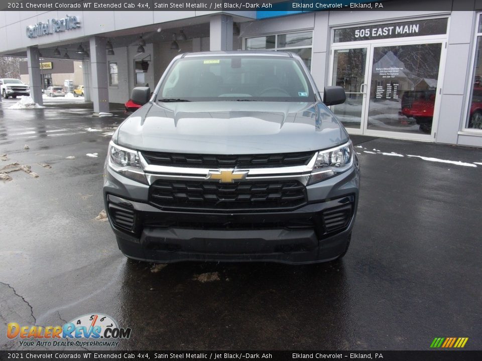 2021 Chevrolet Colorado WT Extended Cab 4x4 Satin Steel Metallic / Jet Black/­Dark Ash Photo #7