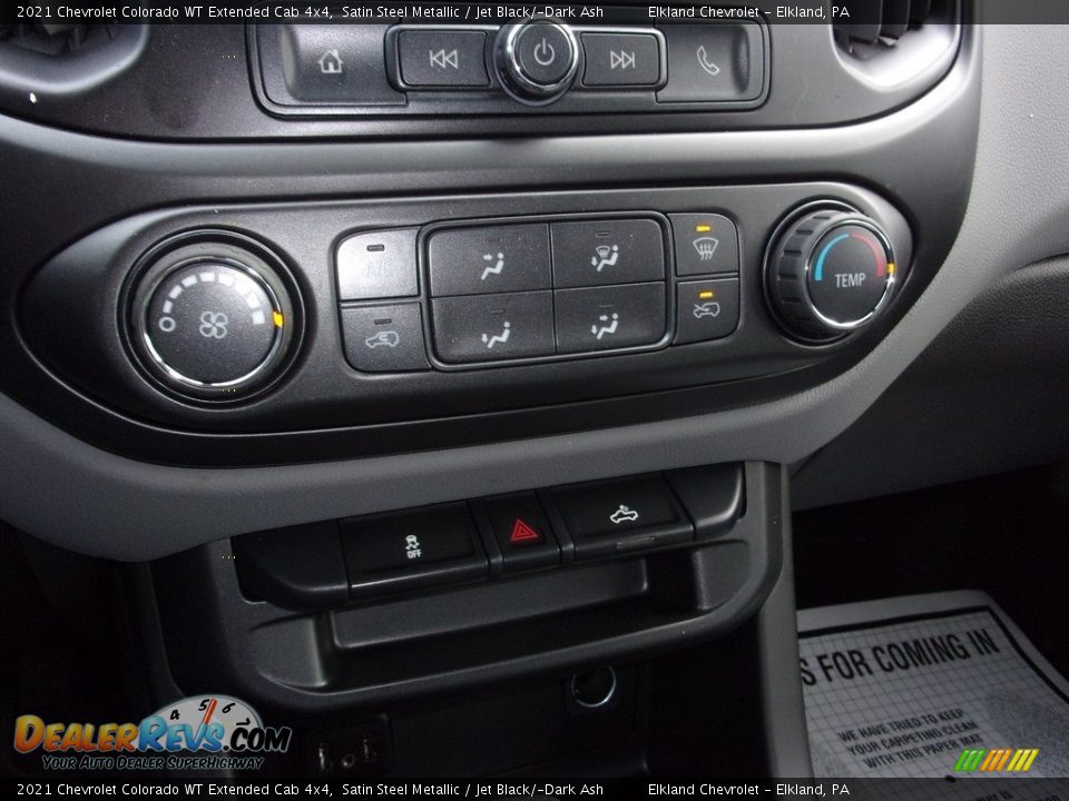 2021 Chevrolet Colorado WT Extended Cab 4x4 Satin Steel Metallic / Jet Black/­Dark Ash Photo #22