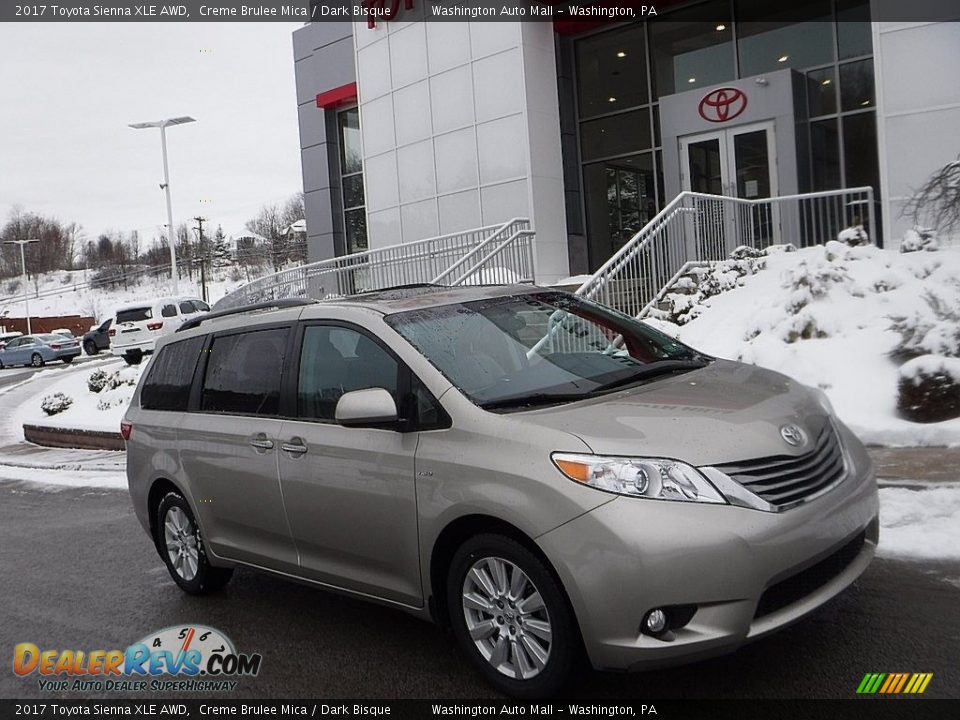 2017 Toyota Sienna XLE AWD Creme Brulee Mica / Dark Bisque Photo #1