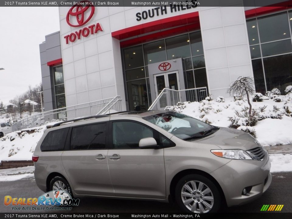 2017 Toyota Sienna XLE AWD Creme Brulee Mica / Dark Bisque Photo #2