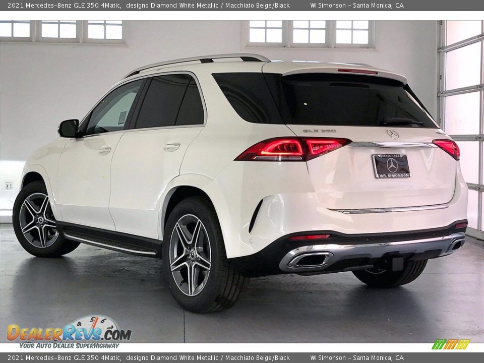 2021 Mercedes-Benz GLE 350 4Matic designo Diamond White Metallic / Macchiato Beige/Black Photo #2