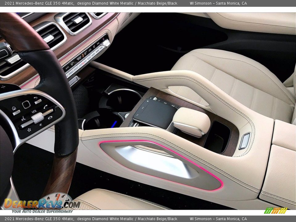 2021 Mercedes-Benz GLE 350 4Matic designo Diamond White Metallic / Macchiato Beige/Black Photo #7