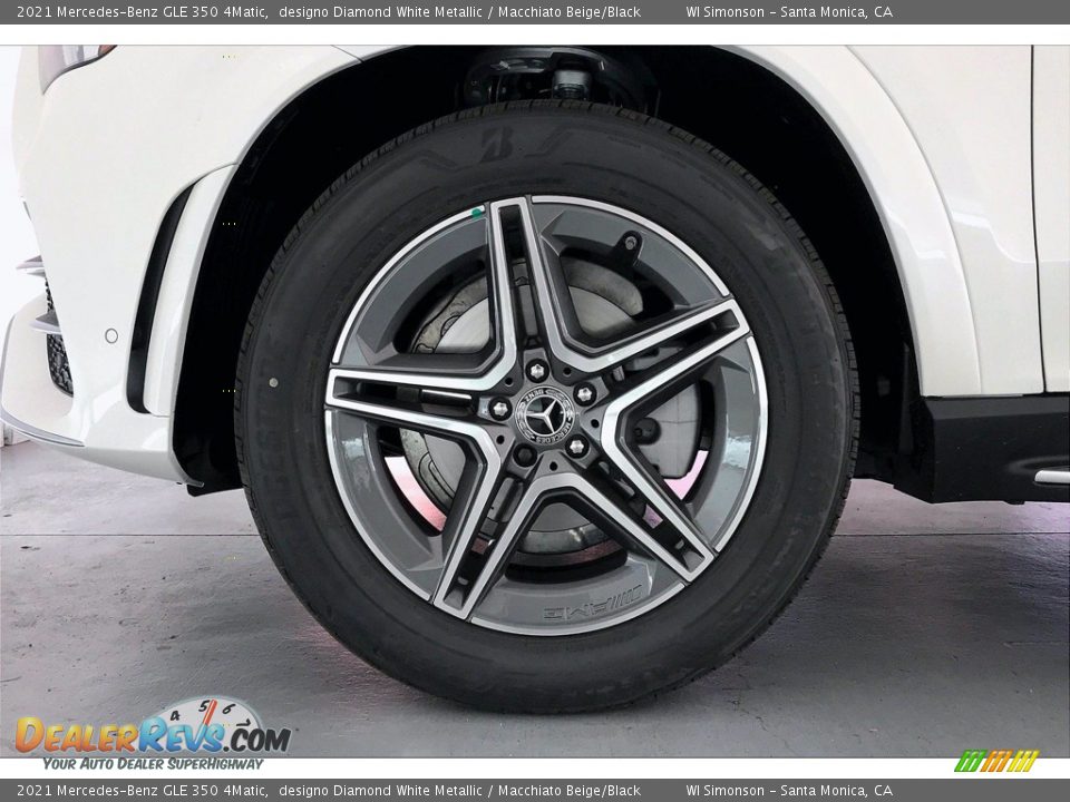 2021 Mercedes-Benz GLE 350 4Matic designo Diamond White Metallic / Macchiato Beige/Black Photo #9