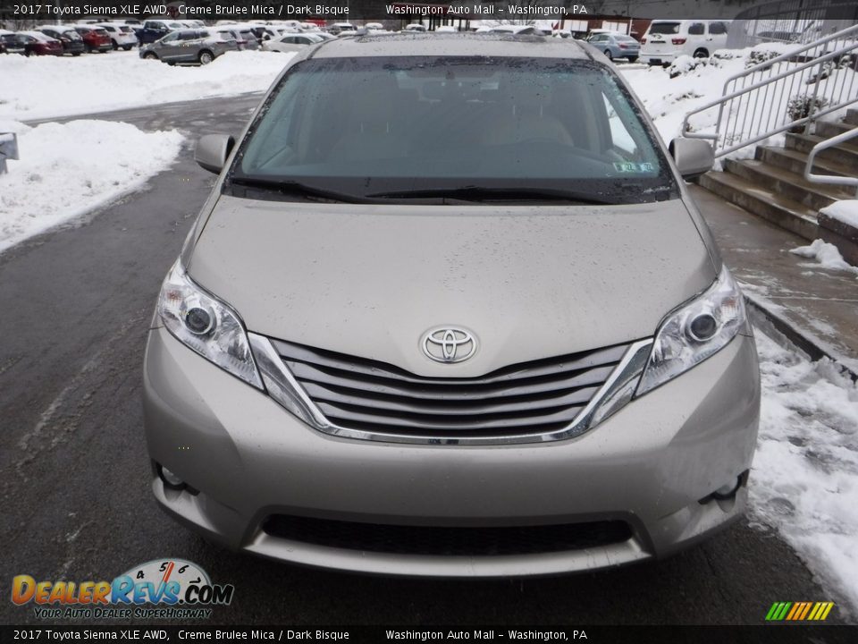 2017 Toyota Sienna XLE AWD Creme Brulee Mica / Dark Bisque Photo #12