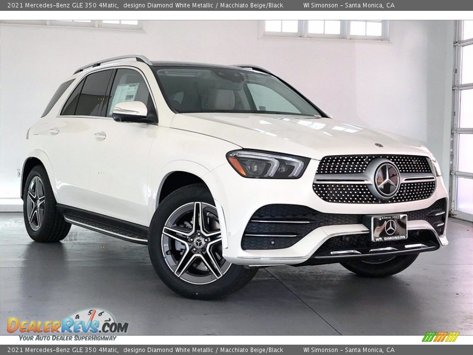 2021 Mercedes-Benz GLE 350 4Matic designo Diamond White Metallic / Macchiato Beige/Black Photo #12