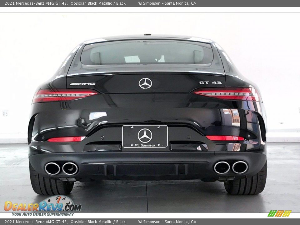 2021 Mercedes-Benz AMG GT 43 Obsidian Black Metallic / Black Photo #3