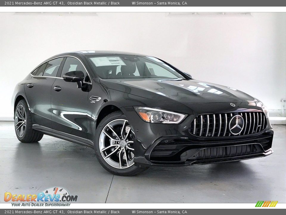 2021 Mercedes-Benz AMG GT 43 Obsidian Black Metallic / Black Photo #12