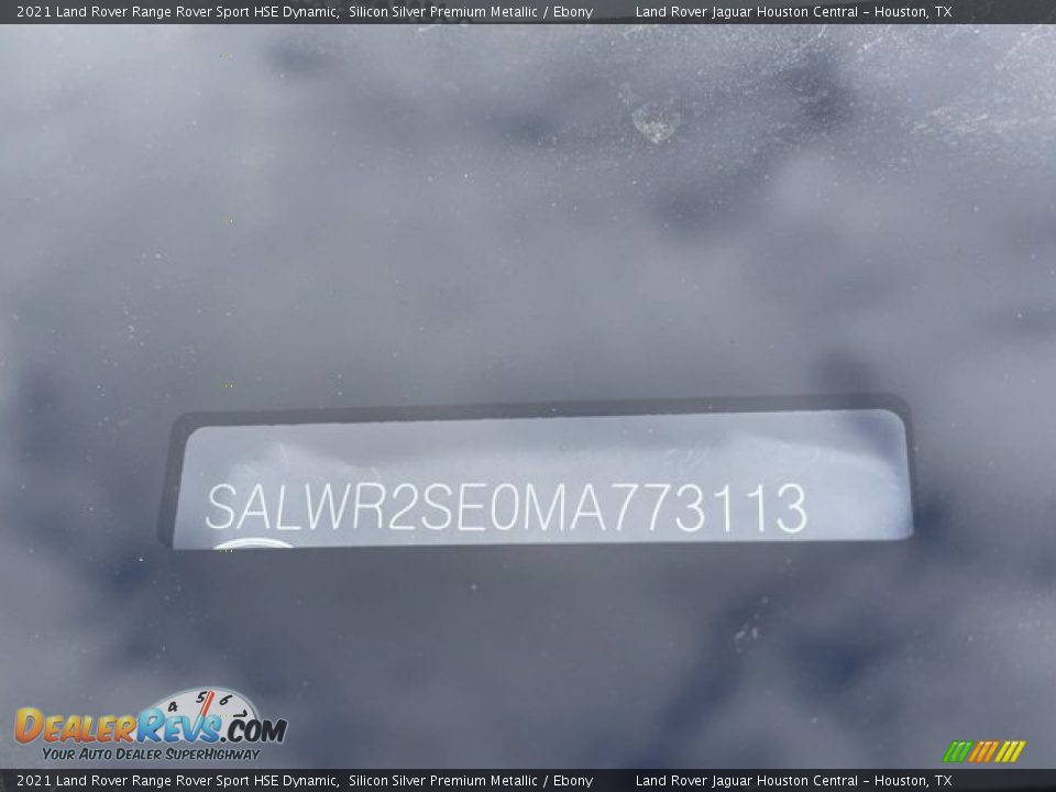 2021 Land Rover Range Rover Sport HSE Dynamic Silicon Silver Premium Metallic / Ebony Photo #35